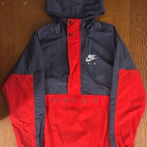 Nike Air Men's Black and Red Windbreaker